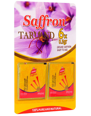پودر زعفران تروند مقدار 3 گرم بسته 6 عددی