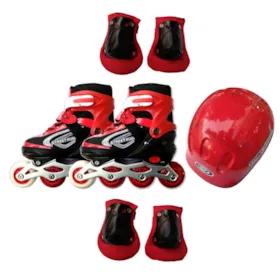 اسکیت کفشی مدل رانر به همراه کلاه و لوازم ایمنی اسکیت