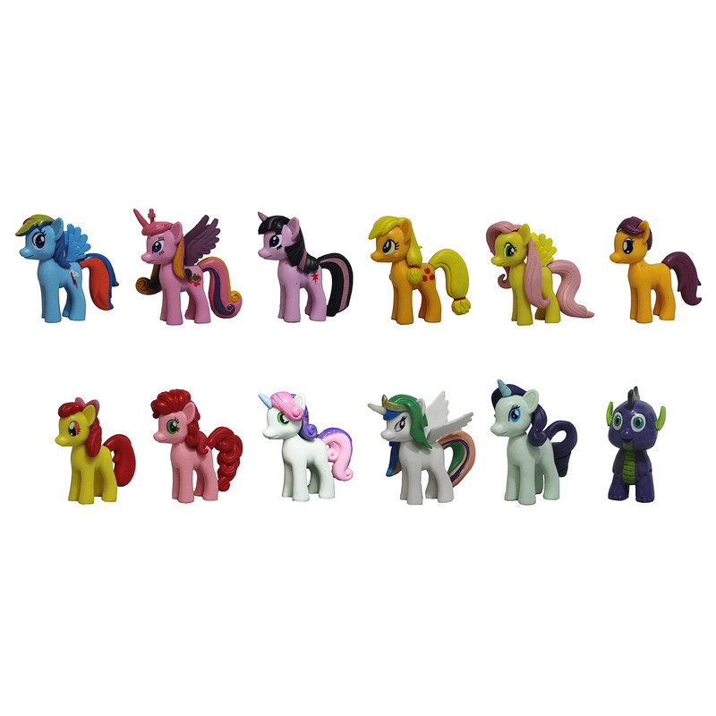 اکشن فیگور طرح پونی بسته 12 عددی