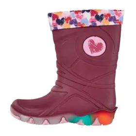 بوت دخترانه چراغدار لوپیلو مدل Striped Heart