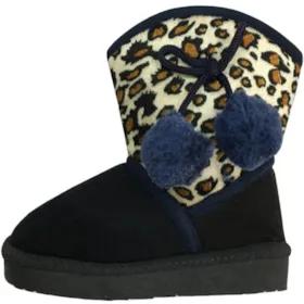 بوت دخترانه کد 0121 رنگ سرمه ای