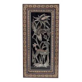 تابلو خاتم کاری رستا طرح 5 -17 -101 سایز 29.5 × 14.5 سانتی متر
