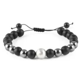 دستبند نقره مردانه ریسه گالری مدل Ri3-H1139-Silver