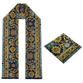 ست دستمال جیب و شال گردن مردانه آراد مدل st31
