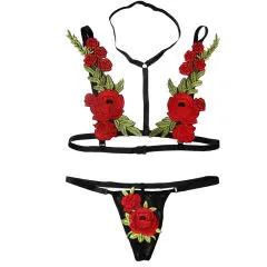 ست شورت و سوتین مدل rose rope