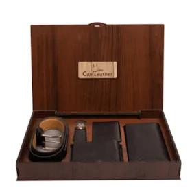 ست هدیه مردانه چرم کن ا مدل S-138