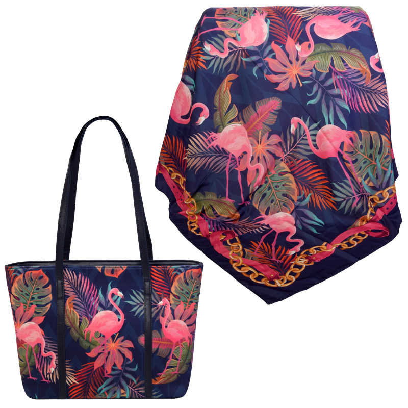 ست کیف و روسری زنانه کد 981012-T1