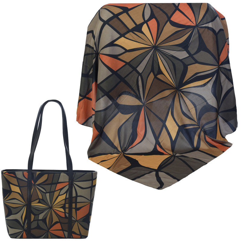 ست کیف و روسری زنانه کد 990130-T1