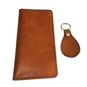 ست کیف پول و جاکلیدی چرم لنگر کد L103