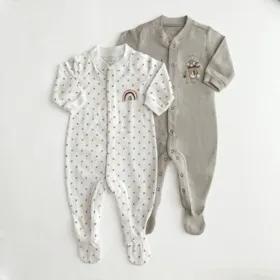 سرهمی نوزادی جیکل مدل JK902402-35 مجموعه 2 عددی