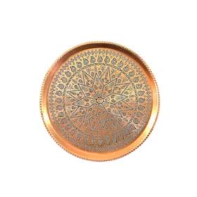 سینی مسی رضایی طرح گرد کد C22