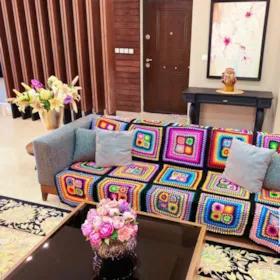 شال مبل و تخت مدل Z سایز 140×140 سانتیمتر