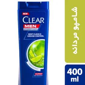 شامپو ضد شوره آقایان مخصوص موهای چرب کلییر مدل Grease Control حجم 400 میلی لیتر