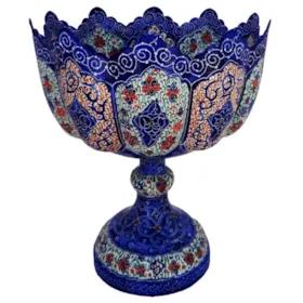 شکلات خوری میناکاری طرح گل پایه دار کد MRK4