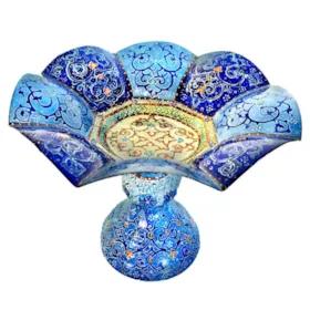 شیرینی خوری میناکاری گالری آسمانی طرح گلبرگ فیروزه 3 مدل Conf-3