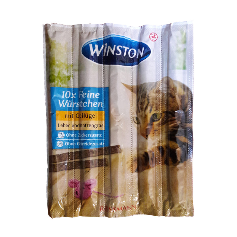 غذای تشویقی گربه وینستون مدل مدادی کد 125 وزن 30 گرم بسته 5 عددی