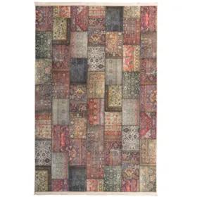 فرش ماشینی محتشم کاشان طرح چهل تکه کد 100500