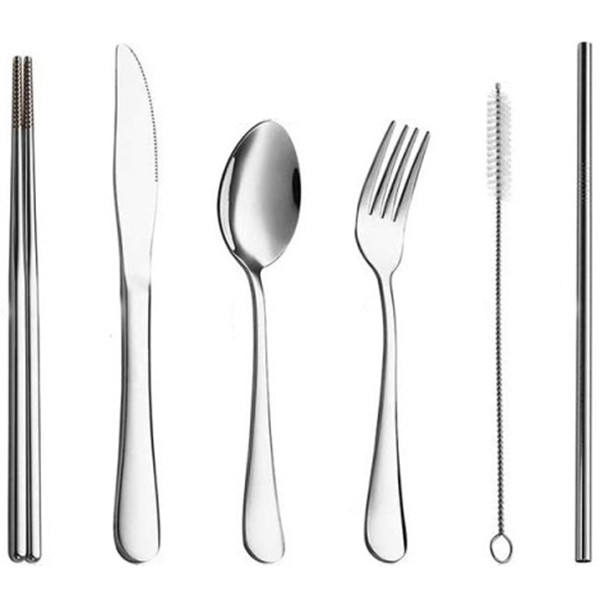 قاشق و چنگال سفری مدل CAMP 7 IN 1 مجموعه 7 عددی