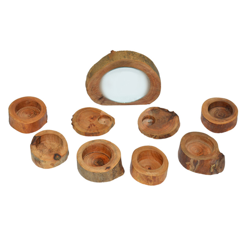 مجموعه ظروف هفت سین ۹ پارچه طرح روستیک