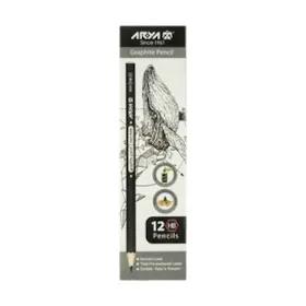 مداد مشکی آریا کد 3001 بسته 12 عددی