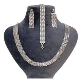 نیم ست طلا 18 عیار زنانه گالری یارطلا مدل تراش پارچه ای کد SR123-N-W