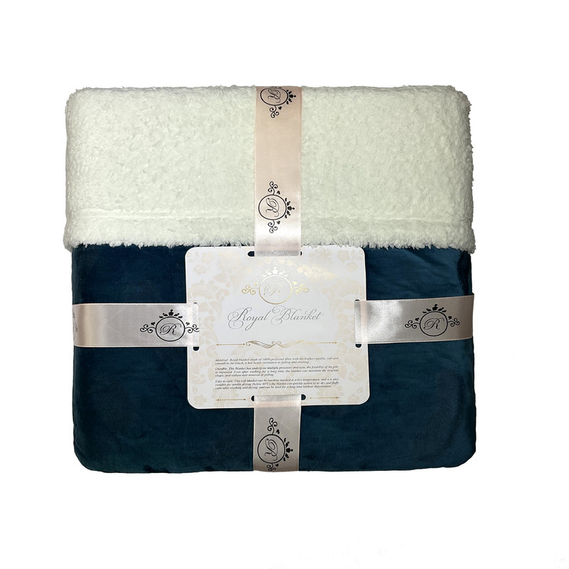 پتو رویال مدل سوپر کلاسیک طرح پر سایز 220×160 سانتی متر