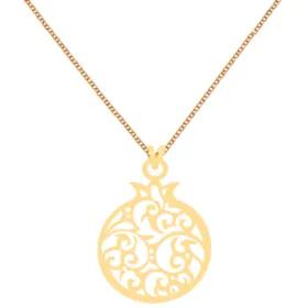 گردنبند طلا 18 عیار زنانه کرابو طرح انار مدل Kr7243