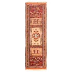 گلیم دستباف کناره طول دو متر سی پرشیا کد 188032