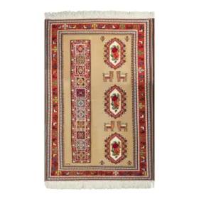 گلیم دستباف یک و نیم متری طرح سوزنی مدل H55