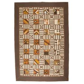 گلیم دستبافت 4 متری ساده مدل چهل تکه دوزه شده کد 51100035