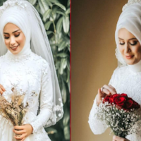 ملزومات لباس عروس با حجاب