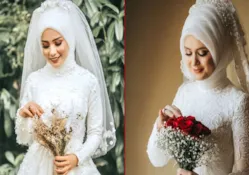 ملزومات لباس عروس با حجاب