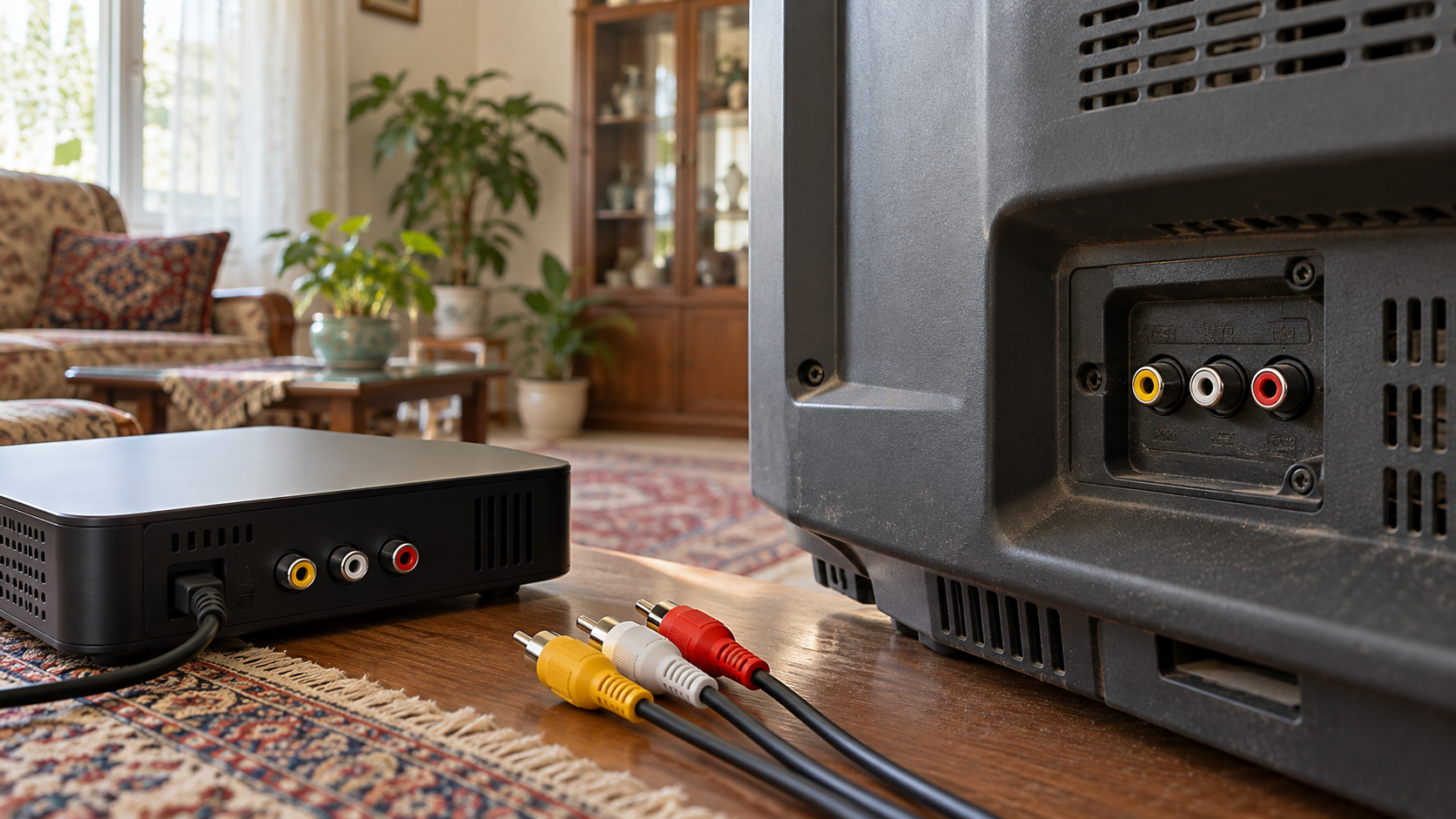 اتصال گیرنده دیجیتال به تلویزیون قدیمی بدون HDMI؛ راهنمای کابل AV و مبدل